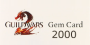 Union Eropeen: Guild Wars 2 Gems 2000 Game Card PIN de Recharge du Crédit